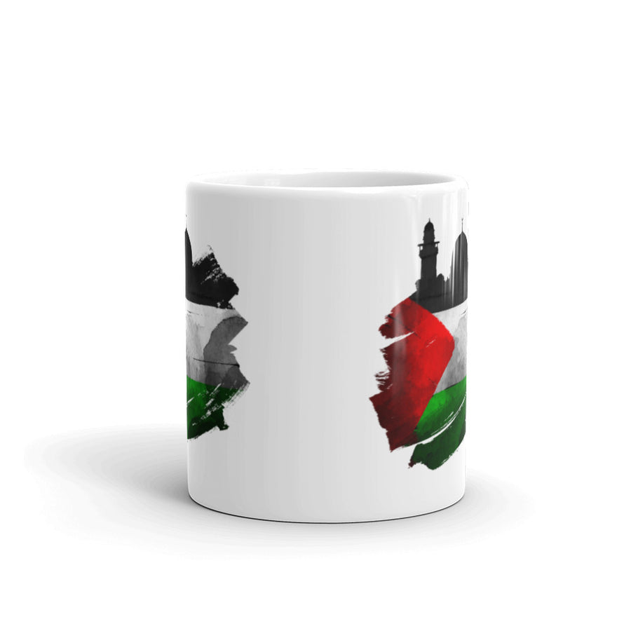 Al Aqsa - Palestine - White glossy mug