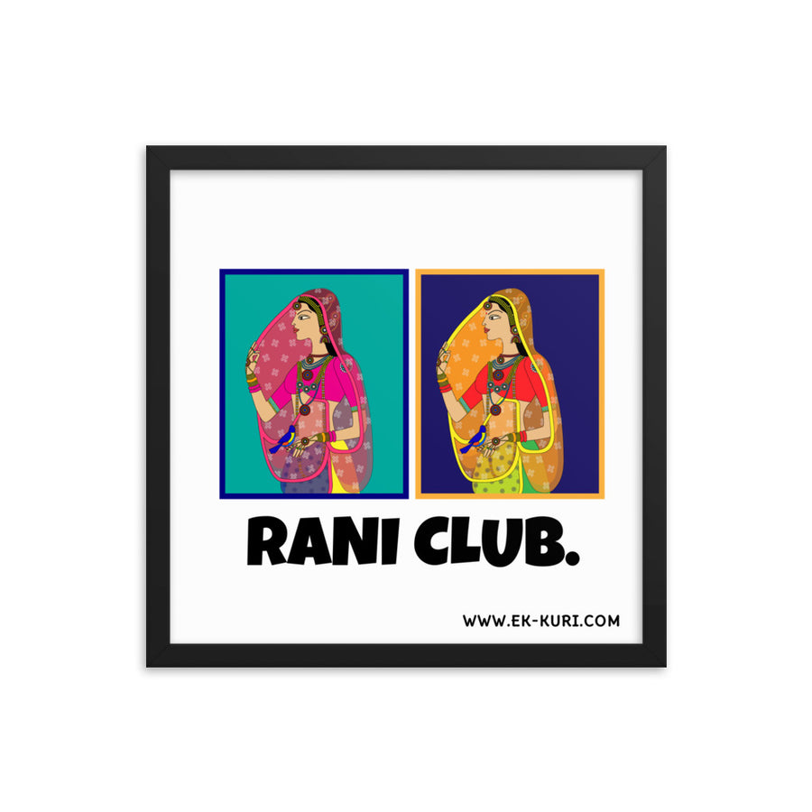 Rani Club - Framed poster