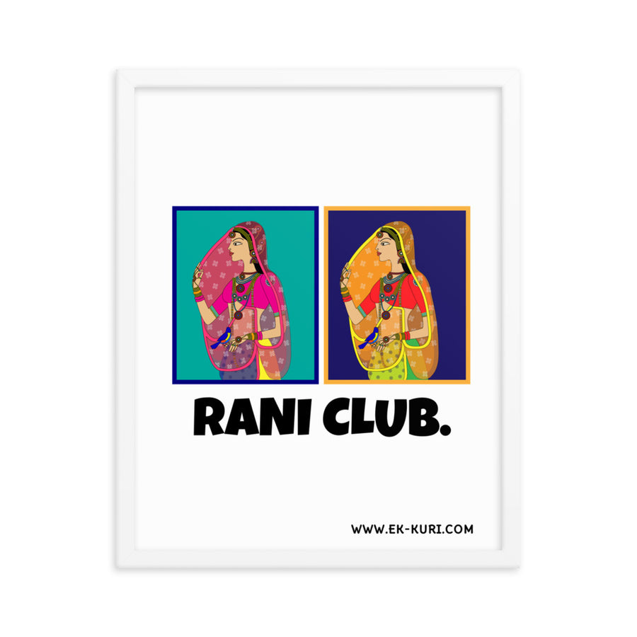 Rani Club - Framed poster