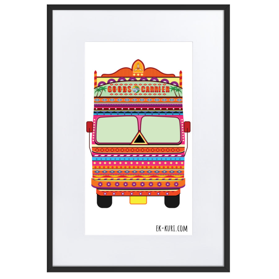 Pend Bus - Matte Paper Framed Poster With Mat