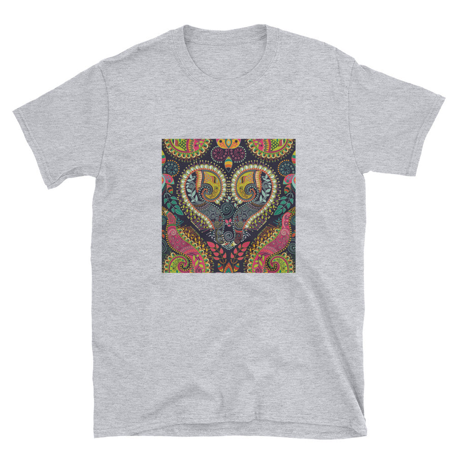 Colorful Ethnic Decorative Pattern Short-Sleeve Unisex T-Shirt