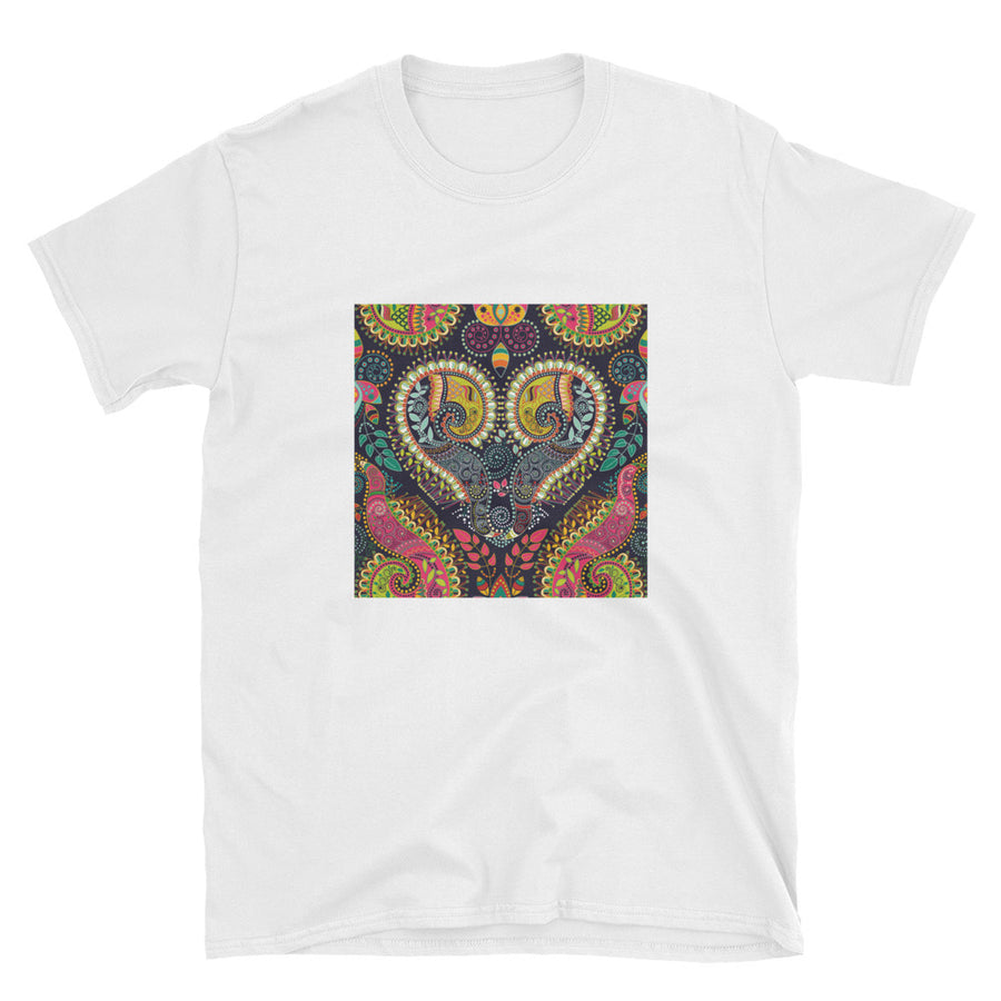 Colorful Ethnic Decorative Pattern Short-Sleeve Unisex T-Shirt