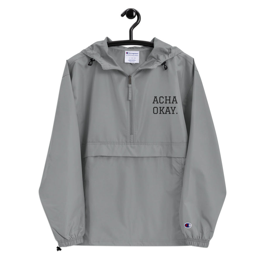 ACHA OKAY - Embroidered Champion Packable Jacket