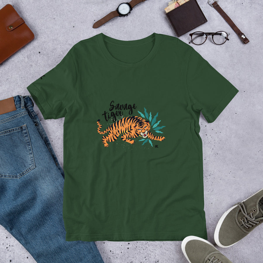 Savage Tiger - Short-Sleeve Unisex T-Shirt