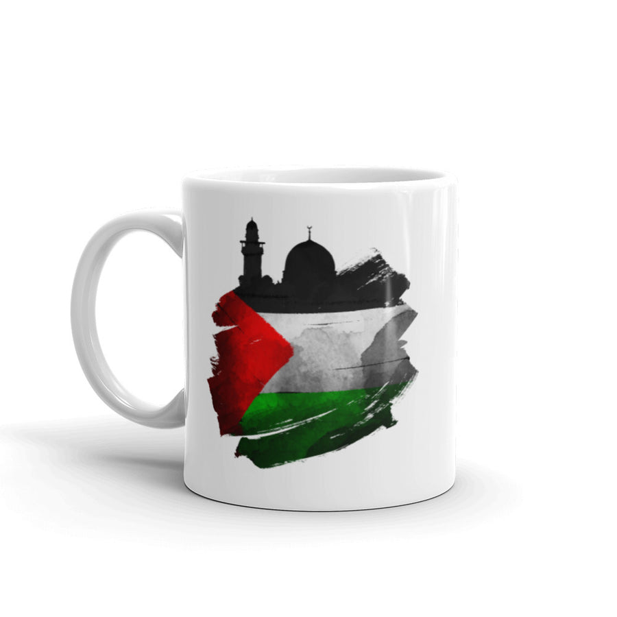 Al Aqsa - Palestine - White glossy mug